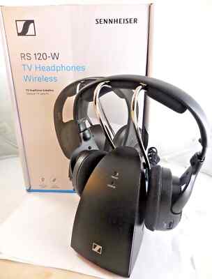 Sennheiser RS 120-W Wireless Over Ear Stereo TV Headphone System-image