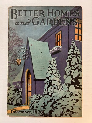 Better Homes and Gardens Dec 1926 Wood Block Cover Design, Portland Oregon-image