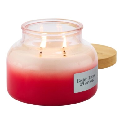 Better Homes & Gardens Amber and Saffron Scented 2-Wick Ombre Bell Jar Candle-image