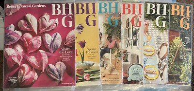 Better Homes & Gardens Magazines Lot of 6 2023 Recipes - Crafts - Gardening-image