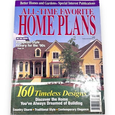 Better Homes and Garden 1995 All-Time Favorite Home Plans Magazine-image