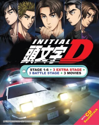 DVD Anime INITIAL D COMPLETE Stage 1-6 +3 Movie +3 Extra Stage +3 Battle +CD OST-image