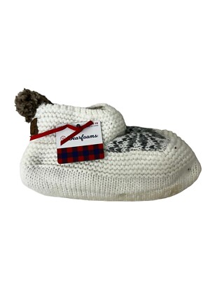 Dearfoams Women’s Non-Skid Cozy Double Layer Bootie Slipper Socks pink Sz 4-10-image