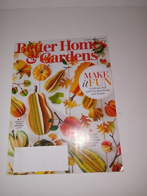 Better Homes Gardens Magazine October 2021 Fall Craft Paper Harvest Mexican Dish-image