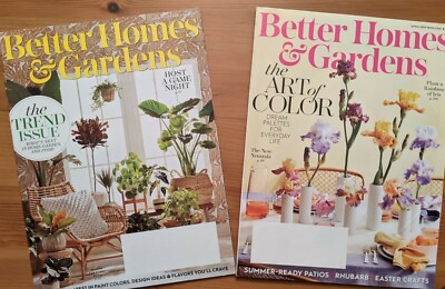 TWO Better Homes & Gardens Magazines Trend Issue & Color Issue 2019-image