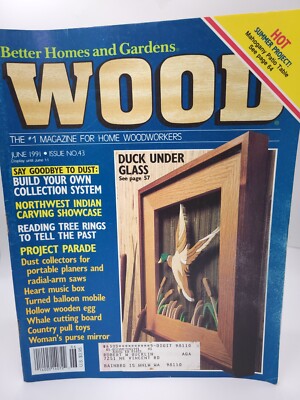 Wood Better Homes & Gardens Ducks Under Glass June 1991 #43 Woodworking Magazine-image
