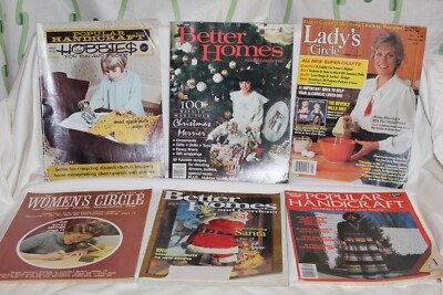 Vintage BETTER HOMES & GARDENS Woman's Day Sewing Crafts Magazine Lot of 6 F-image