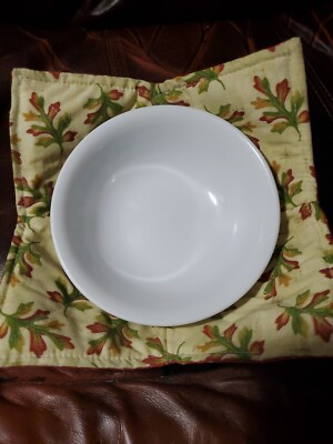 Microwavable Reversible Bowl Holder / Cozy,  Fall leaves -image