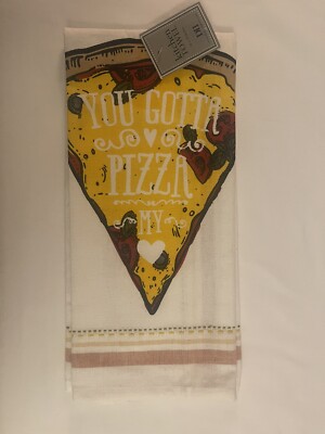 Pizza Slice Dish Towel 18 X 28 Inches You Gotta Pizza My Heart-image