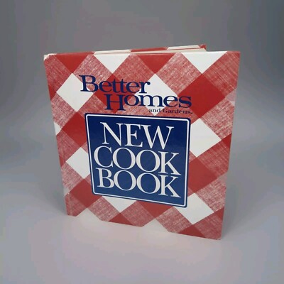 Better Homes & Gardens New Cook Book 1989 Hardback Red Gingham -image