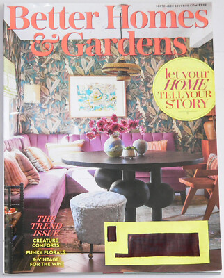 magazine    Better Homes and Gardens      September, 2021,       volume 99 no. 9-image