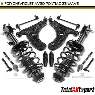 12x Complete Strut & Coil Spring Control Arm Kit for Chevy Aveo	 2004-2011 Front-image