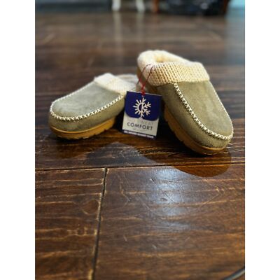 Dearfoams Cozy Comfort Women's Moc Toe Clog Slippers SAGE SIZE 5-6 women's-image