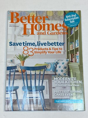 Better Homes and Gardens May 2014 Spring Cakes Innovation Kitchen Tips Simplify-image