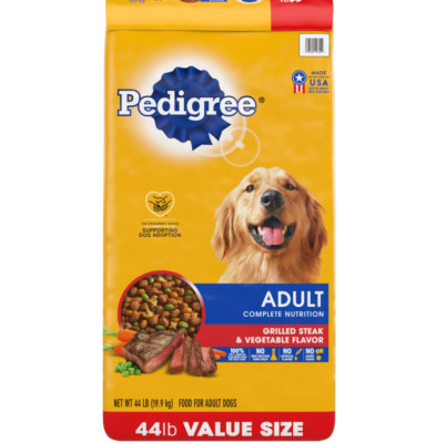 Complete Nutrition Grilled Steak & Vegetable Dry Dog Food For Adult Dog, 44 Lb-image