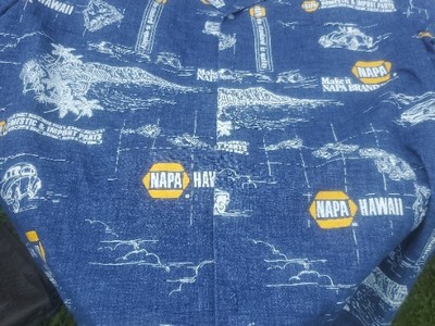 Vintage Malihini Hawaii shirt NAPA Imports RARE Advertisement size 2XL preowned-image