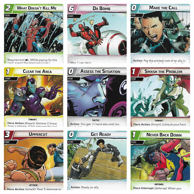 Marvel Champions LCG: Event Replacement Game Cards In All Aspects-image