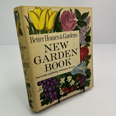 New Garden Book Better Homes and Gardens 1961 HC Binder Style Landscaping Lawn-image