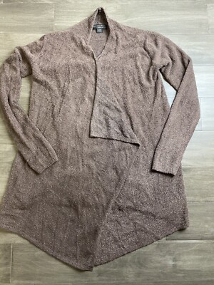 Barefoot Dreams Cardigan S/M Sweater Bamboo Chic Lite Mocha Calypso Wrap-image
