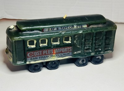 Vintage San Francisco Candle Cable Car Cost Plus Imports Decor Grandpa Core-image