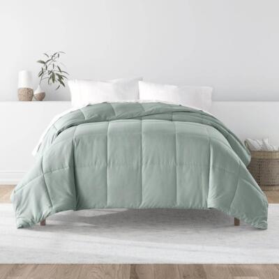 Becky Cameron Comforter Cal King Size Microfiber Down Alternative Eucalyptus-image