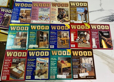 BETTER HOMES & GARDEN WOOD magazines carpentry diy home lot of 55-image