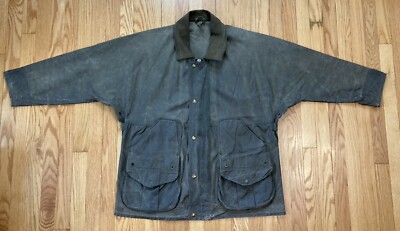 Filson field jacket Vintage American Made. Green Waxed Canvass. Light Distressed-image
