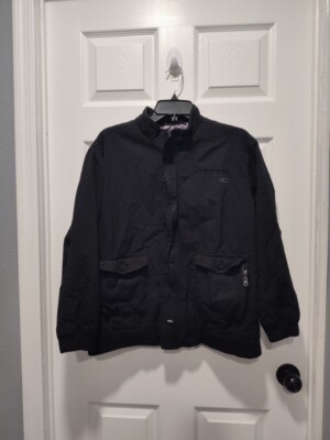 Vintage Y2K O’Neill Black Full Zip Jacket Lined Outdoor Skate Mens XL EUC!-image