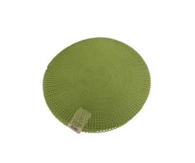 Mainstay Round Placemats  Trim Table Mats 4 (Green)  16