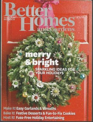 Better Homes Gardens Magazine December 2013 Making Merry Garlands Frosty Baking-image