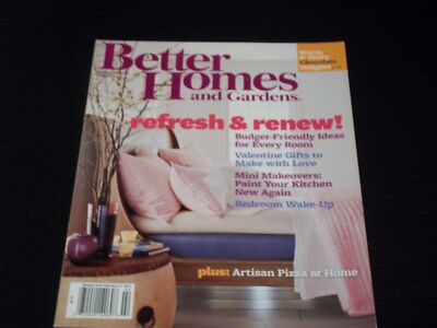 2012 FEBRUARY BETTER HOMES & GARDENS MAGAZINE - REFRESH & RENEW COVER - E 2777-image