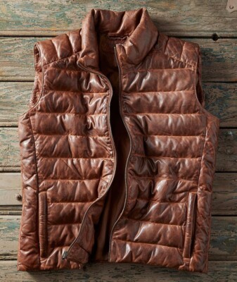 Men's Decompress Vest - Luxurious Leather & Cozy Comfort-image