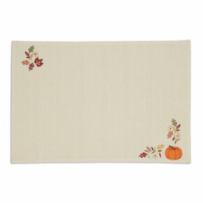 Design Imports Set of 4 Pumpkin Vine Embellished Placemat-image