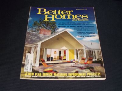 1963 JANUARY BETTER HOMES & GARDENS MAGAZINE NICE COVER & ADS - H 1335-image