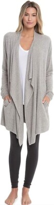 Barefoot Dreams Sweater Women's L/XL Beige Cozy Chic Lite Island Wrap-image