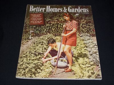 1944 MARCH BETTER HOMES & GARDENS MAGAZINE - NICE ILLUSTRATED COVER - O 13814-image
