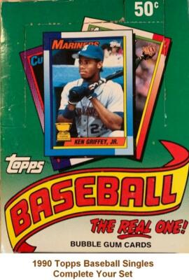 1990 Topps Baseball Cards Complete Your Set Pick Singles From 1-200 ALL NM-MT-image