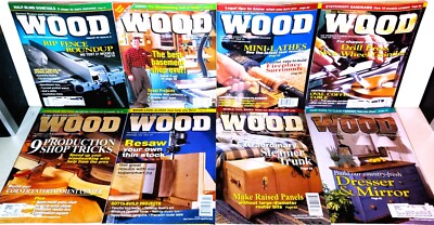 Lot of 8 Wood magazines; by Better Homes and Gardens (1997 & 1998)-image