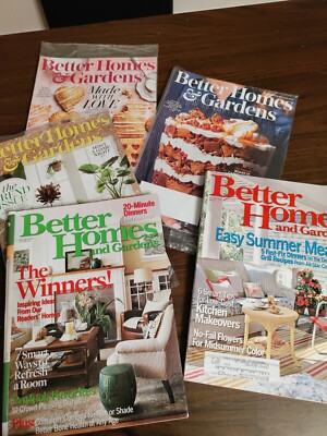 Better homes and gardens magazine.   Lot of 5    2007 thru  2019 issues-image