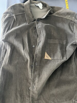 Vintage Burning Snow corduroy Pocket Long sleeve Pocket Jacket Shirt-image