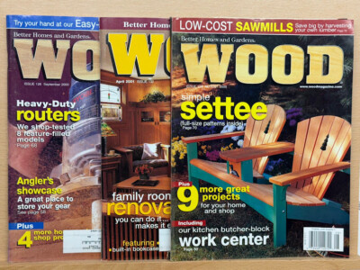 Wood Better Homes And Gardens  Magazine Lot Of 3 Sept. 2000 April 2001 Aug. 2000-image