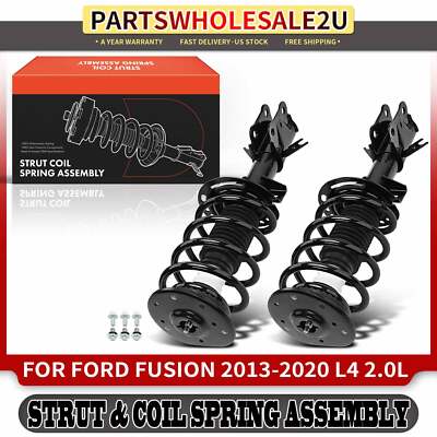 2x Front LH & RH Complete Strut & Coil Spring Assembly for Ford Fusion 2013-2020-image