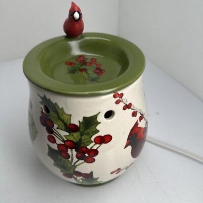 Better Homes & Gardens Limited  2013 Wax Warmer Cardinal And Holly-image