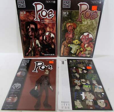 Poe Lot of 4 #1, 6, 10, 18 Sirius Comics (1997) NM- 1st Print Comic Books-image