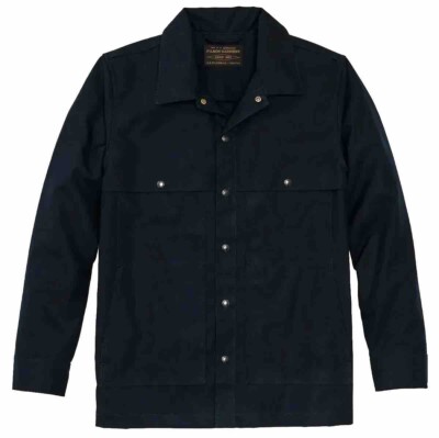 Filson Dry Tin Jac Shirt 20258678 MADE IN USA Navy Dark Blue CC Cloth Jacket-image