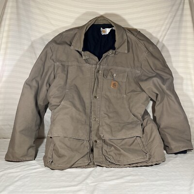 Vintage Carhartt Brown Jacket Coat Mens XL CQ5521 Workwear Heritage Utility NICE-image