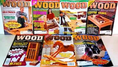 Lot of 7 Wood magazines; by Better Homes and Gardens (1995)-image