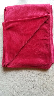 Blanket Very Soft Throw Blanket, Red Geometric Pattern 49