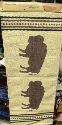 REGAL COMFORT “Tan Buffalo ” TABLE RUNNER 15”x 36”-image