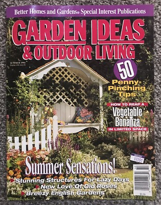 Vintage Summer 1994 Better Homes & Gardens Magazine Garden Ideas Outdoor Living-image